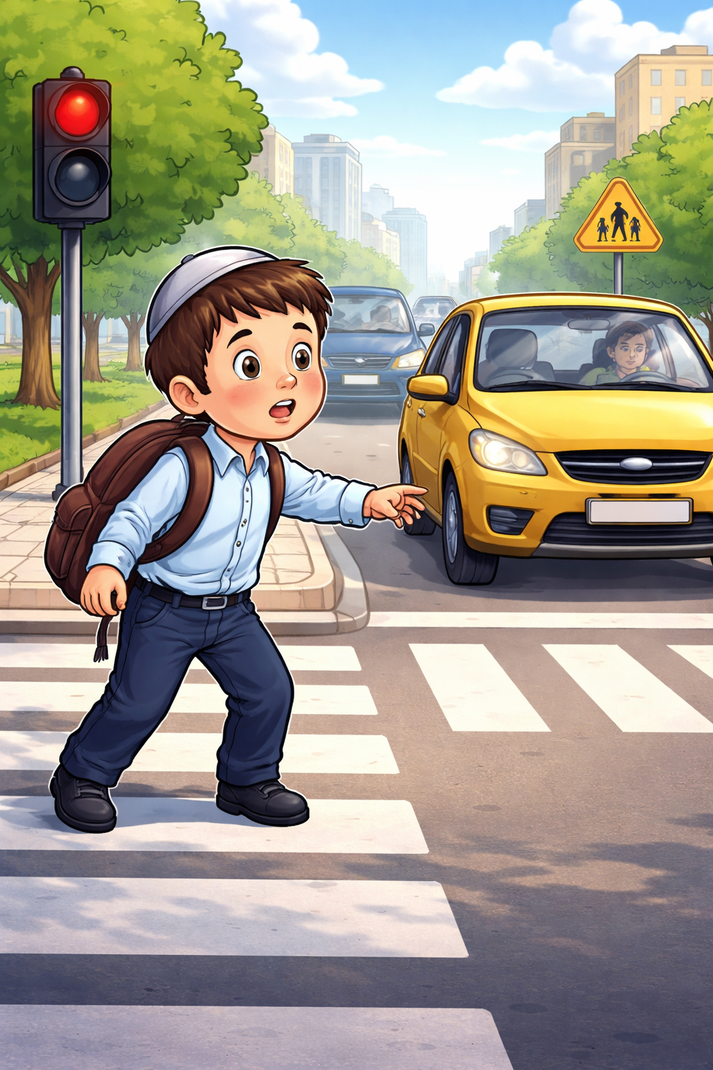 ילד דתי חוצא כביש בינה מלאכותית.png